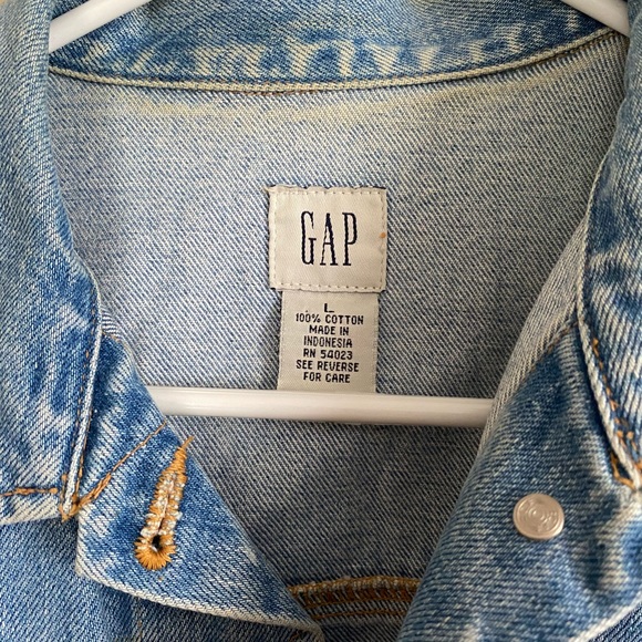 Y2K/90s Vintage Gap Jean Vest - Picture 2 of 3